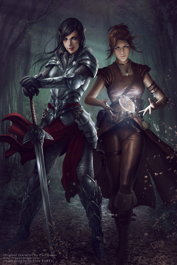 Amra and Iria by tjota