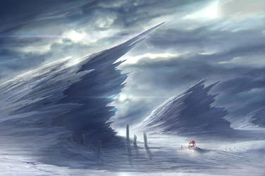 Frozen Planet Surface by NateHallinanArt
