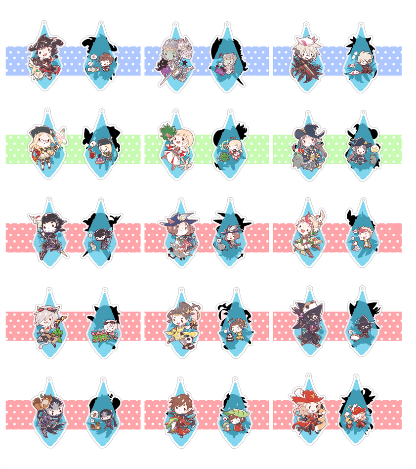 FFXIV Chibi Scylic Charms by zearyu