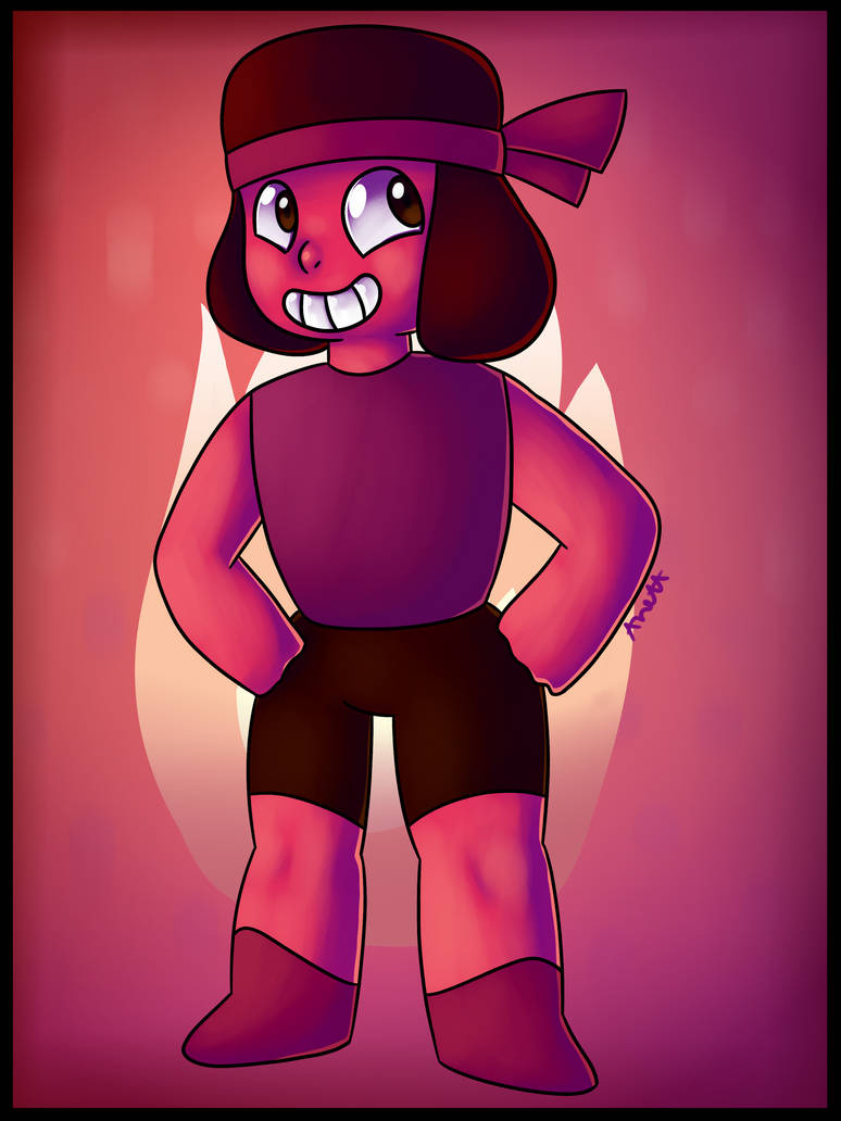 Wow It's been a while since I drew some Steven Universe fanart.   Character: Ruby Character belongs to Cartoon Network