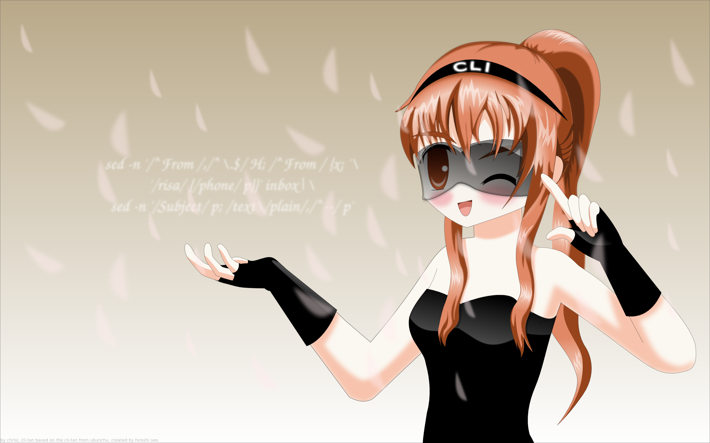 CLI-tan by chrislnew