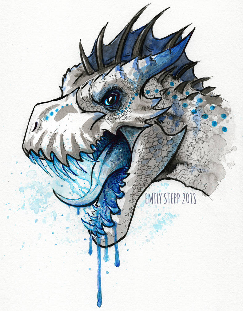 Inktober 2018 Day 6 Drooling by EmilyStepp