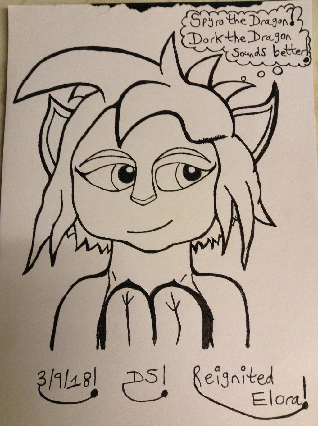Spyro 2 - Reignited Elora Drawing Version 1 by DazzyADeviant