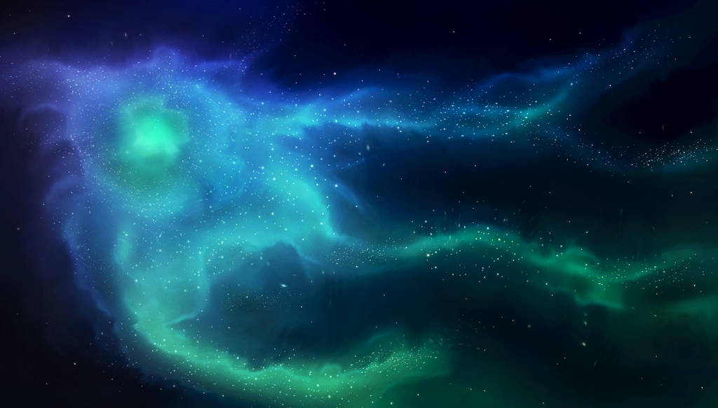 Stock Image - Blue Space Nebula by ParadisiacPicture