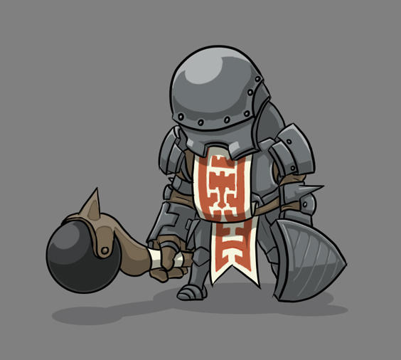 Knight Enemy concept by P-Flute