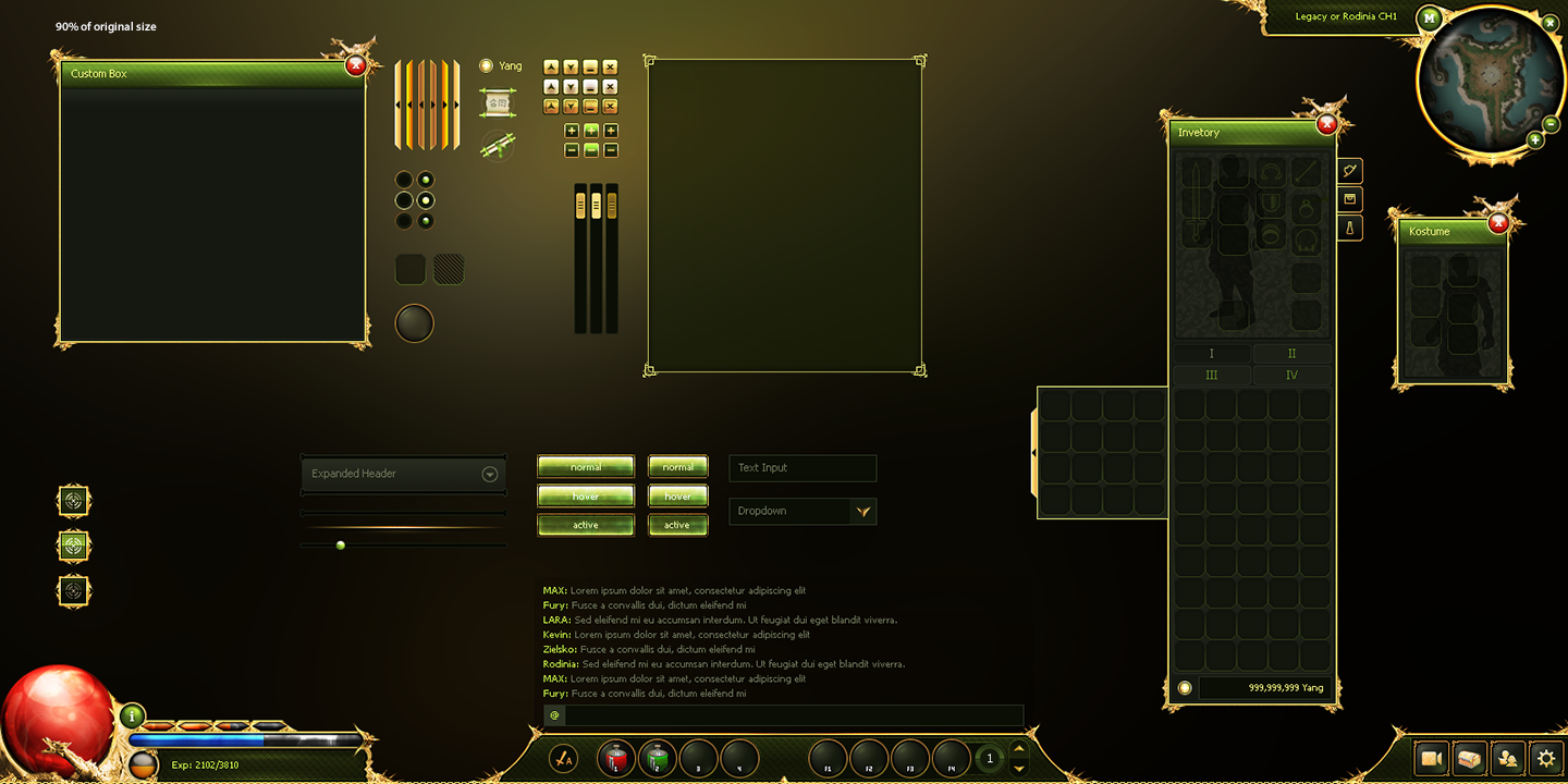 Metin2 GUI - Legacy of Rodinia by MrZielsko