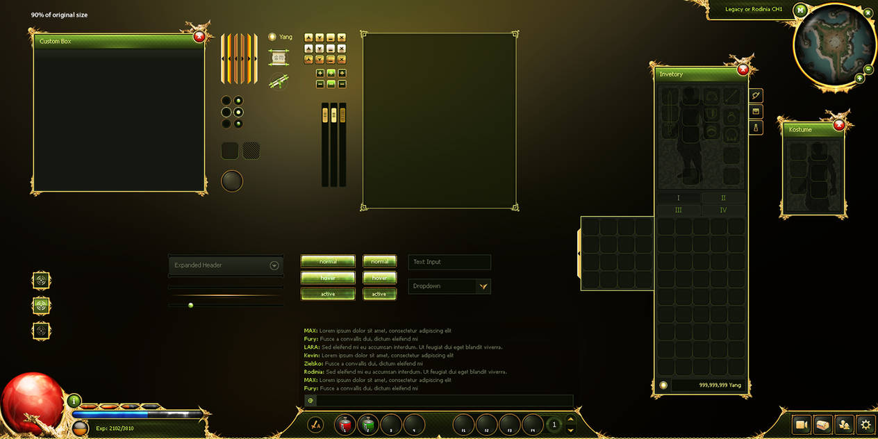 Metin2 GUI - Legacy of Rodinia by MrZielsko