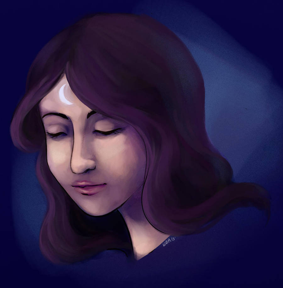 Style Sketch for Moonlit Princess by matildarose