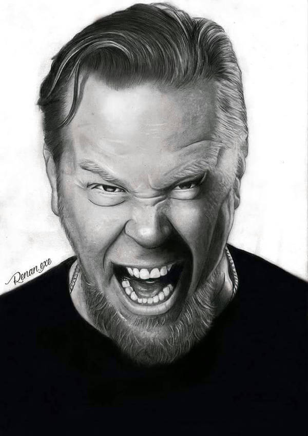 James Hetfield Drawing by RenanexeArts on DeviantArt