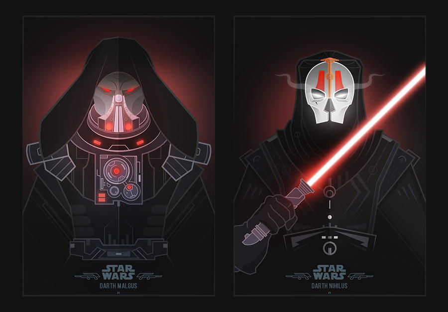 Star Wars Villains by shoelesspeacock