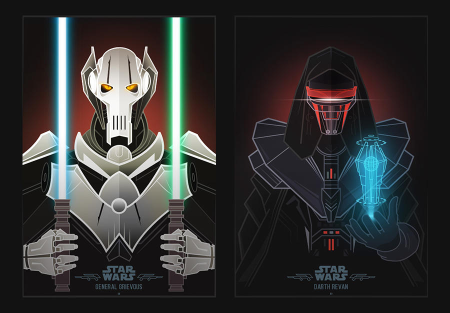 Star Wars Villains by shoelesspeacock