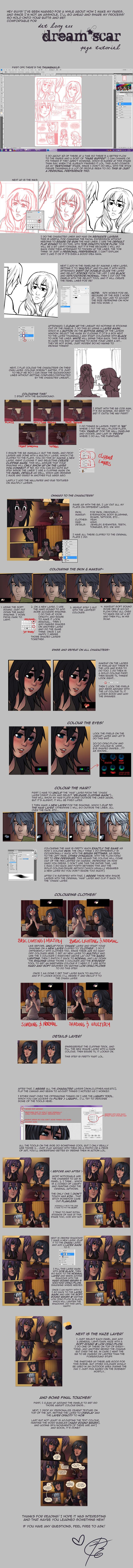 d*s: comic page process by hchan