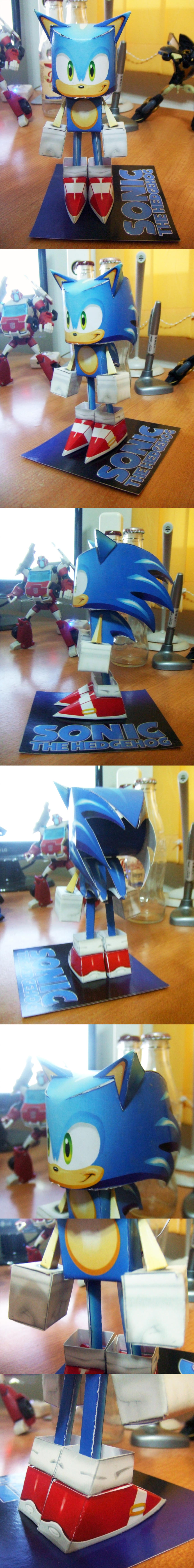 Papercraft Sonic By Cheetor182 On Deviantart