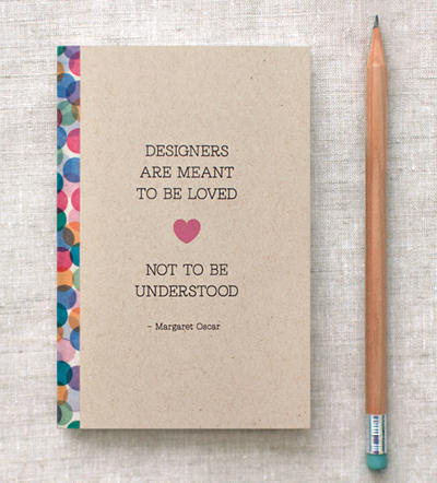 Designers - Mini Journal by happydappybits