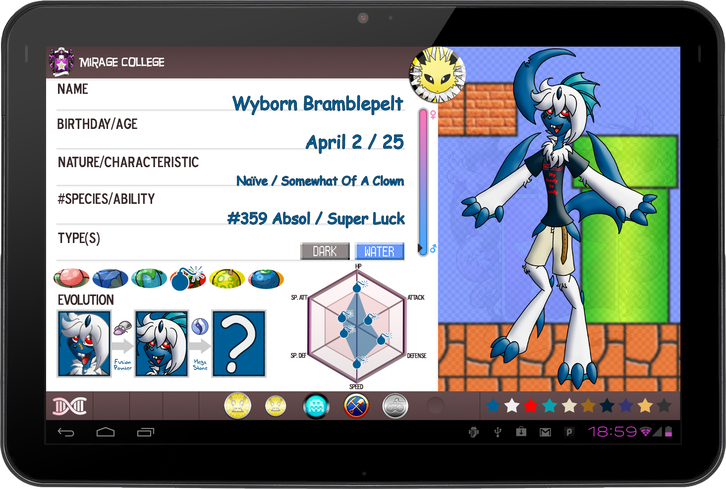 PKMNA: Y3 App - Wyborn Bramblepelt by Rapha-chan