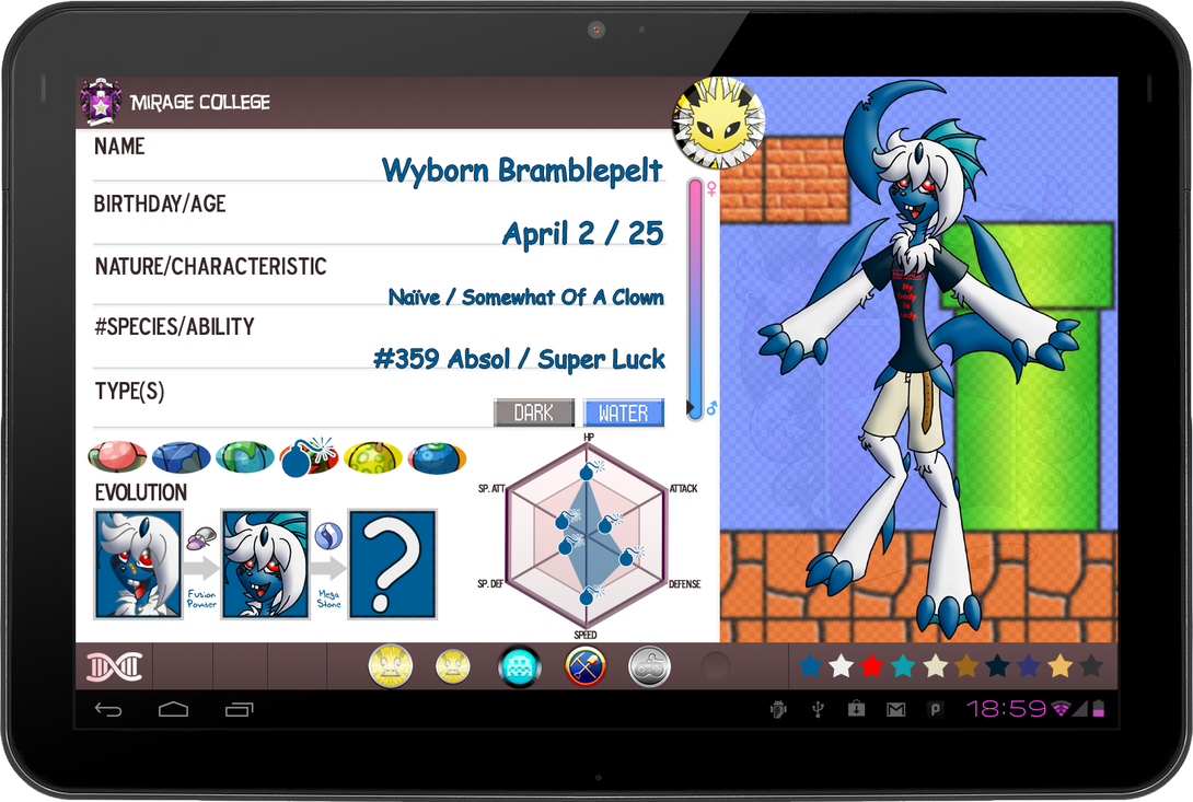 PKMNA: Y3 App - Wyborn Bramblepelt by Rapha-chan
