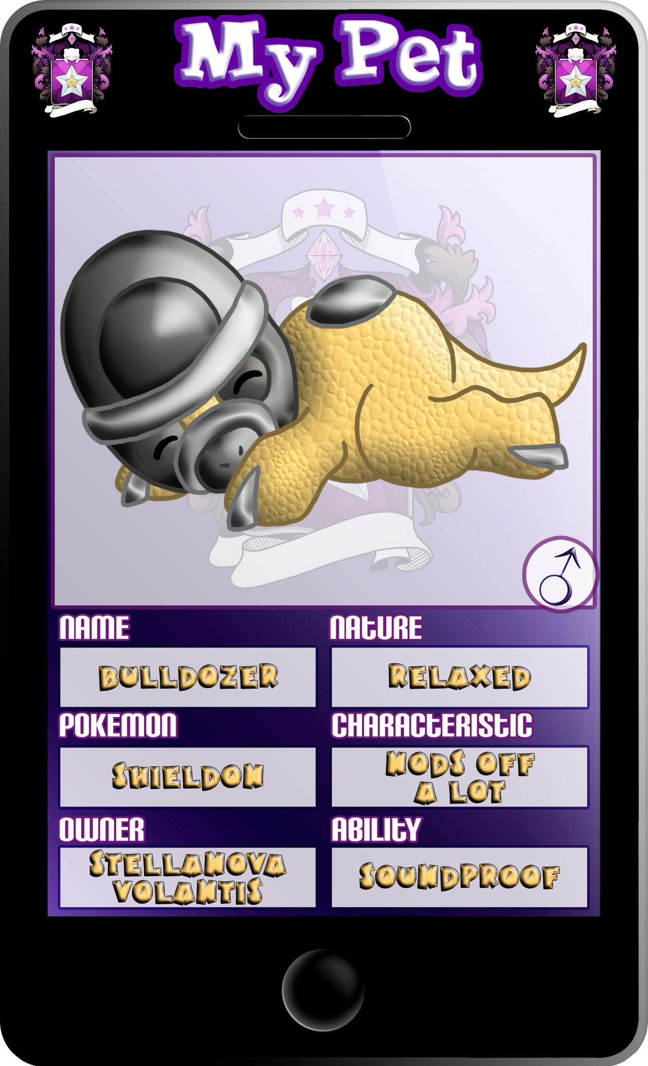 PKMNA: Stellanova's Pets - Bulldozer by Rapha-chan