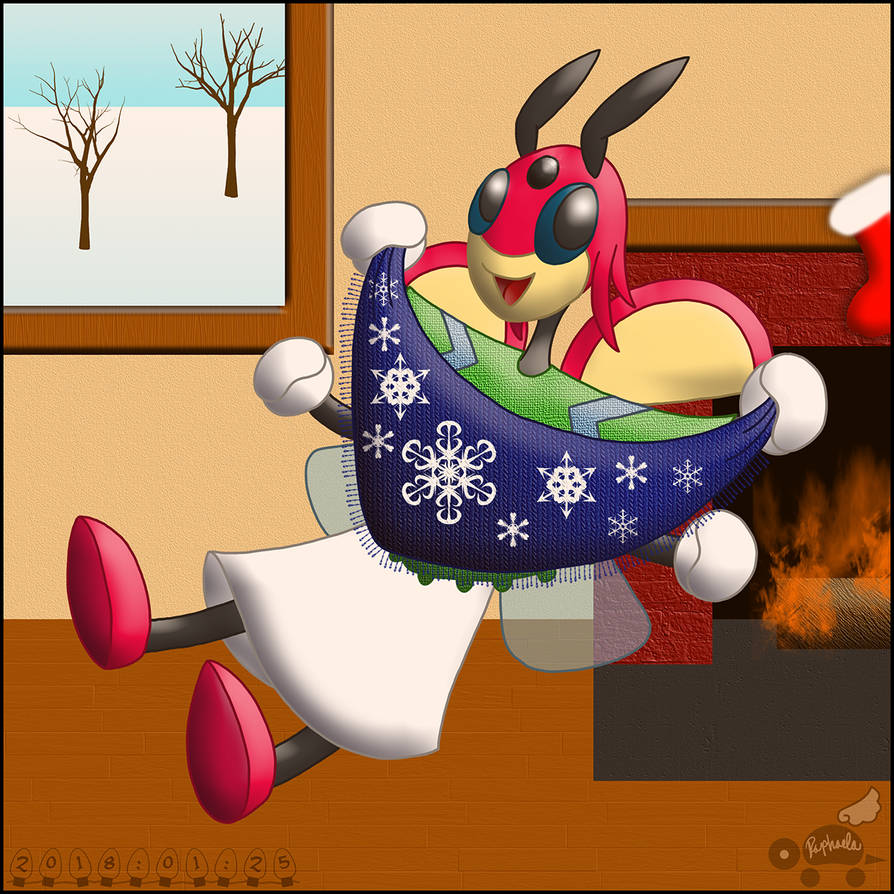 PKMSkies: Secret Santa 2017 - Miri's New Poncho! by Rapha-chan