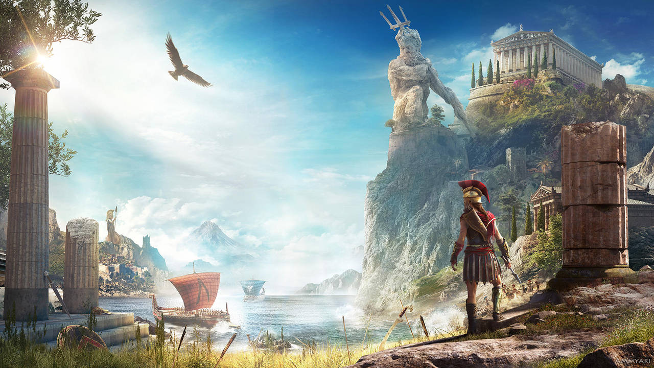 Assassin's Creed Odyssey Kassandra Wallpaper by Ammyari on ...