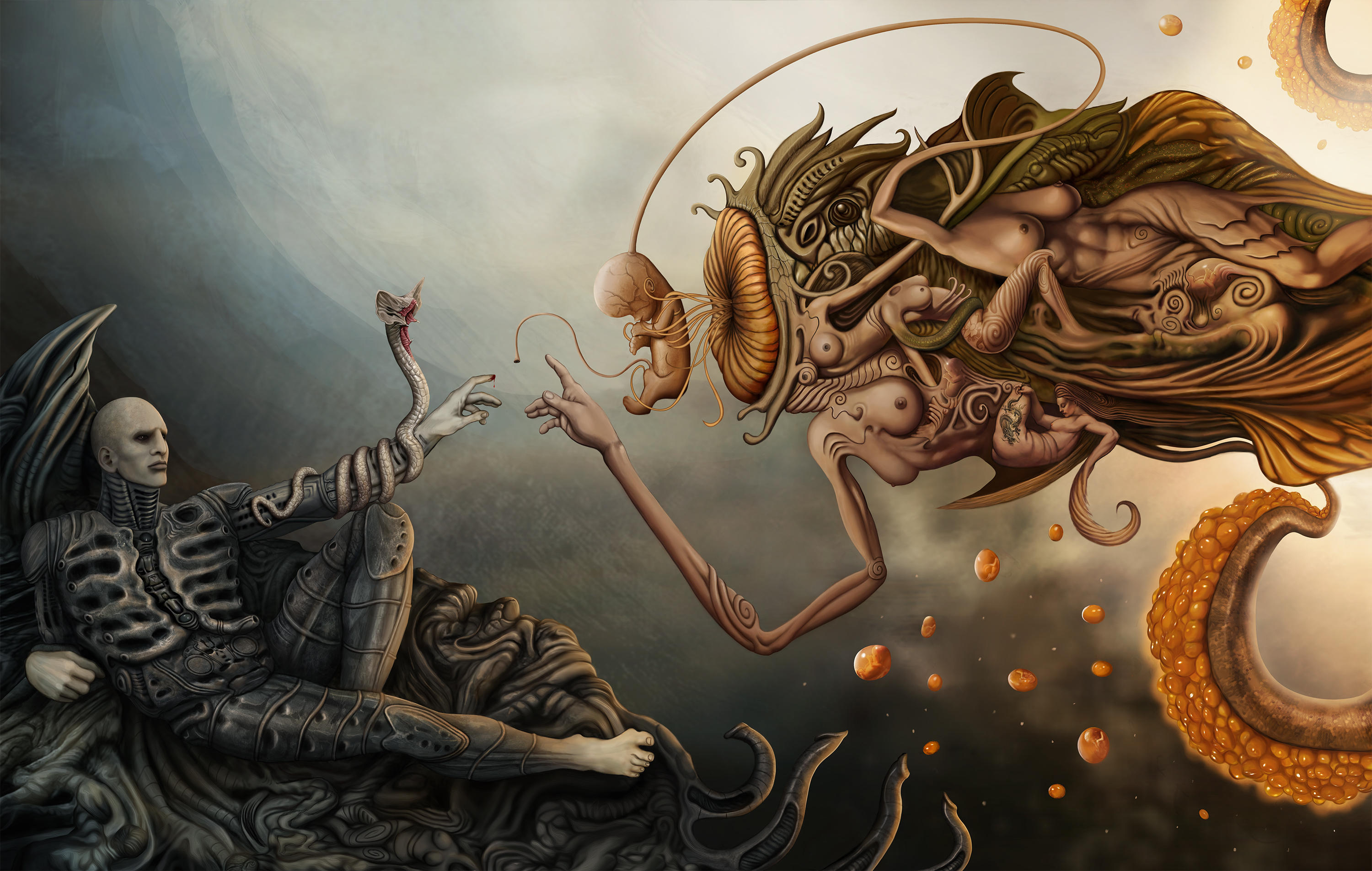 prometheus and god by Dejano23