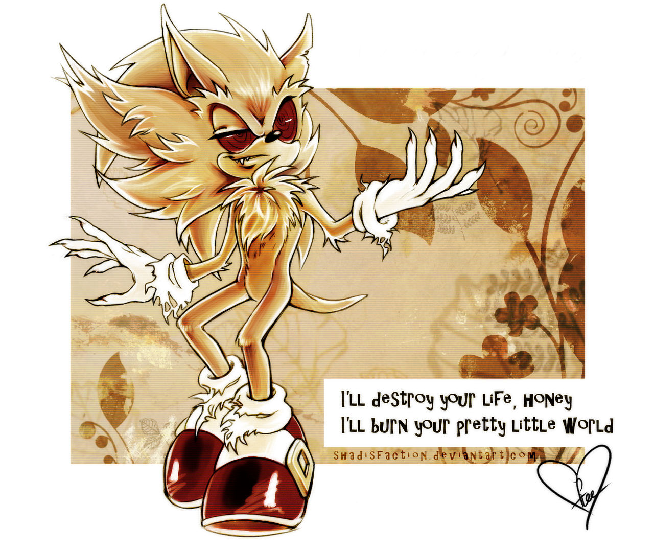 Fleetway Sonic by Shadisfaction on DeviantArt