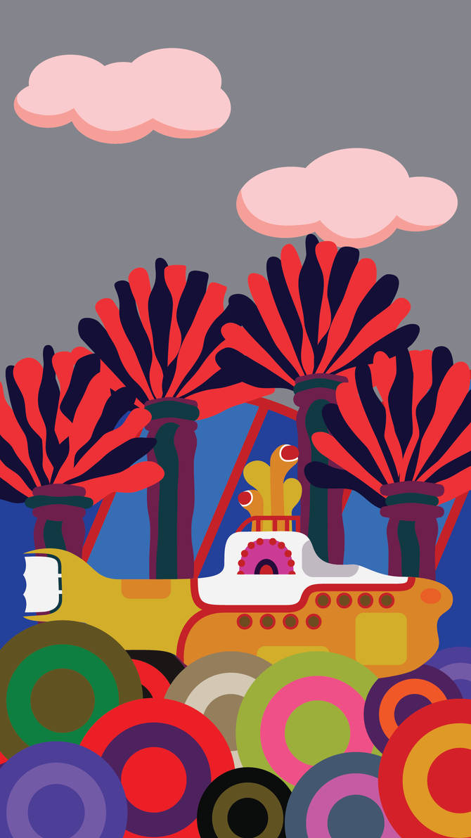 The Beatles Yellow Submarine Phone Background by UrLogicFails