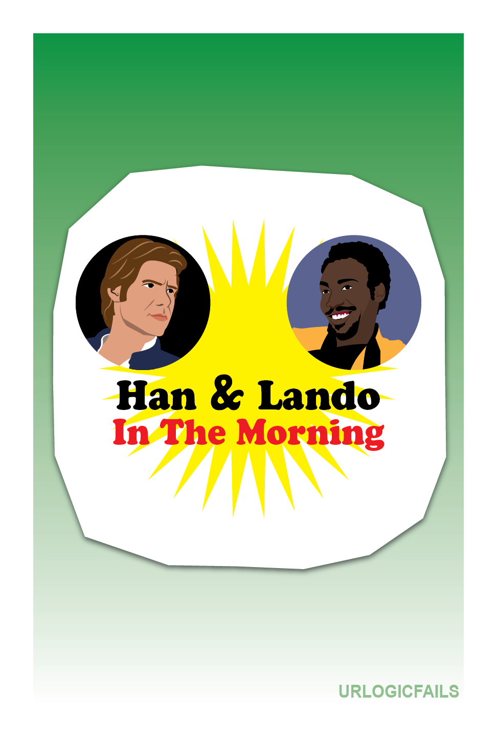 Han and Lando in the Morning by UrLogicFails