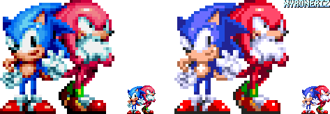Sonic Mania - Sonic and Knuckles by Xyroneriz on DeviantArt