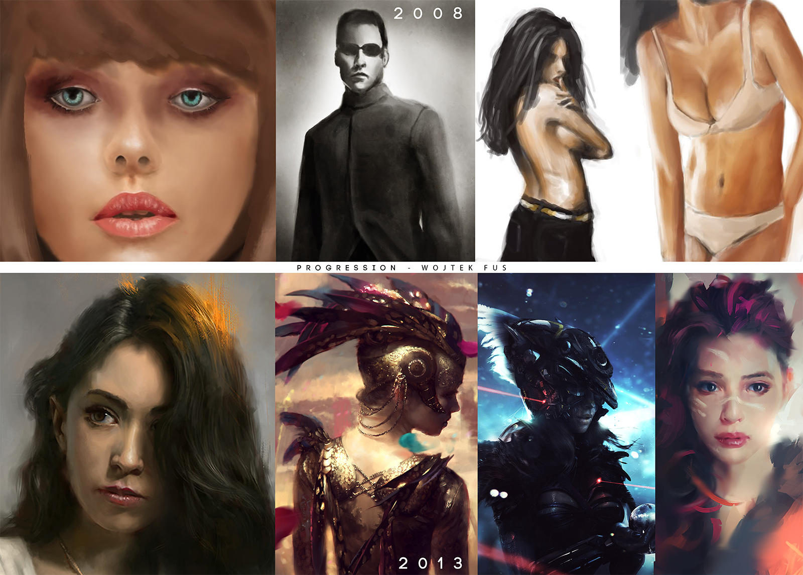 Progress I've done since 2008 by WojtekFus
