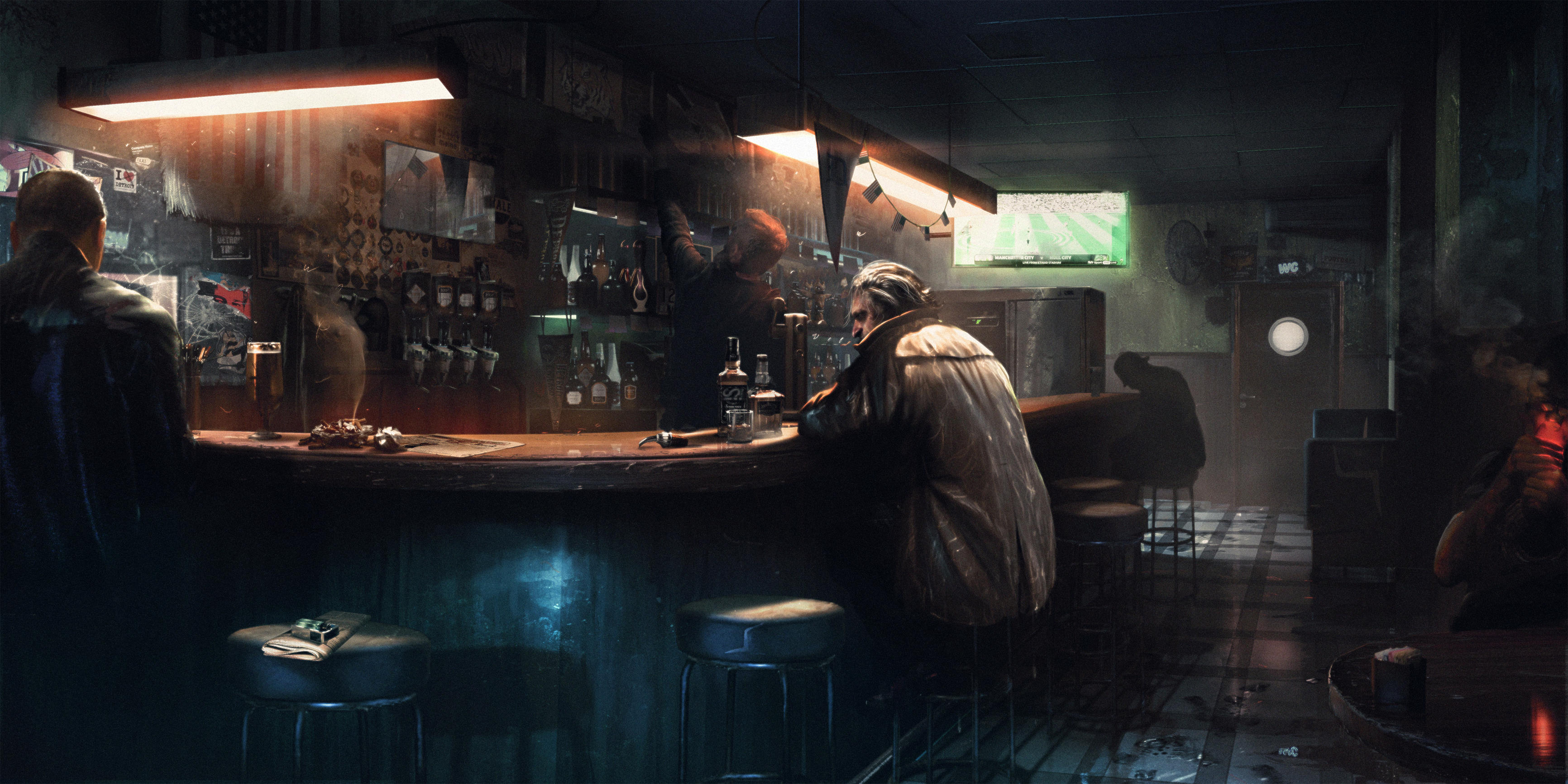Jimmy's Bar - Detroit: Become Human by WojtekFus