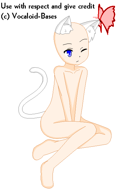 Shy Cat Girl Base By Vocaloid Bases On Deviantart