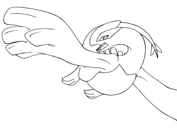 Lugia ink - free to color by Neomae