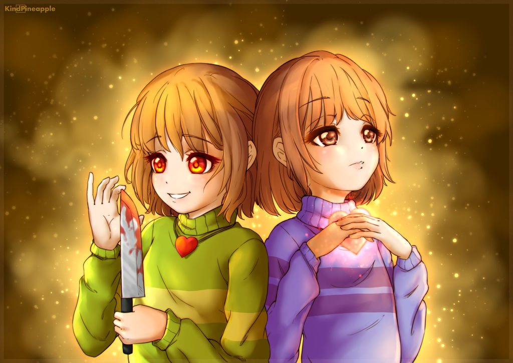 Undertale Drawing Chara Frisk