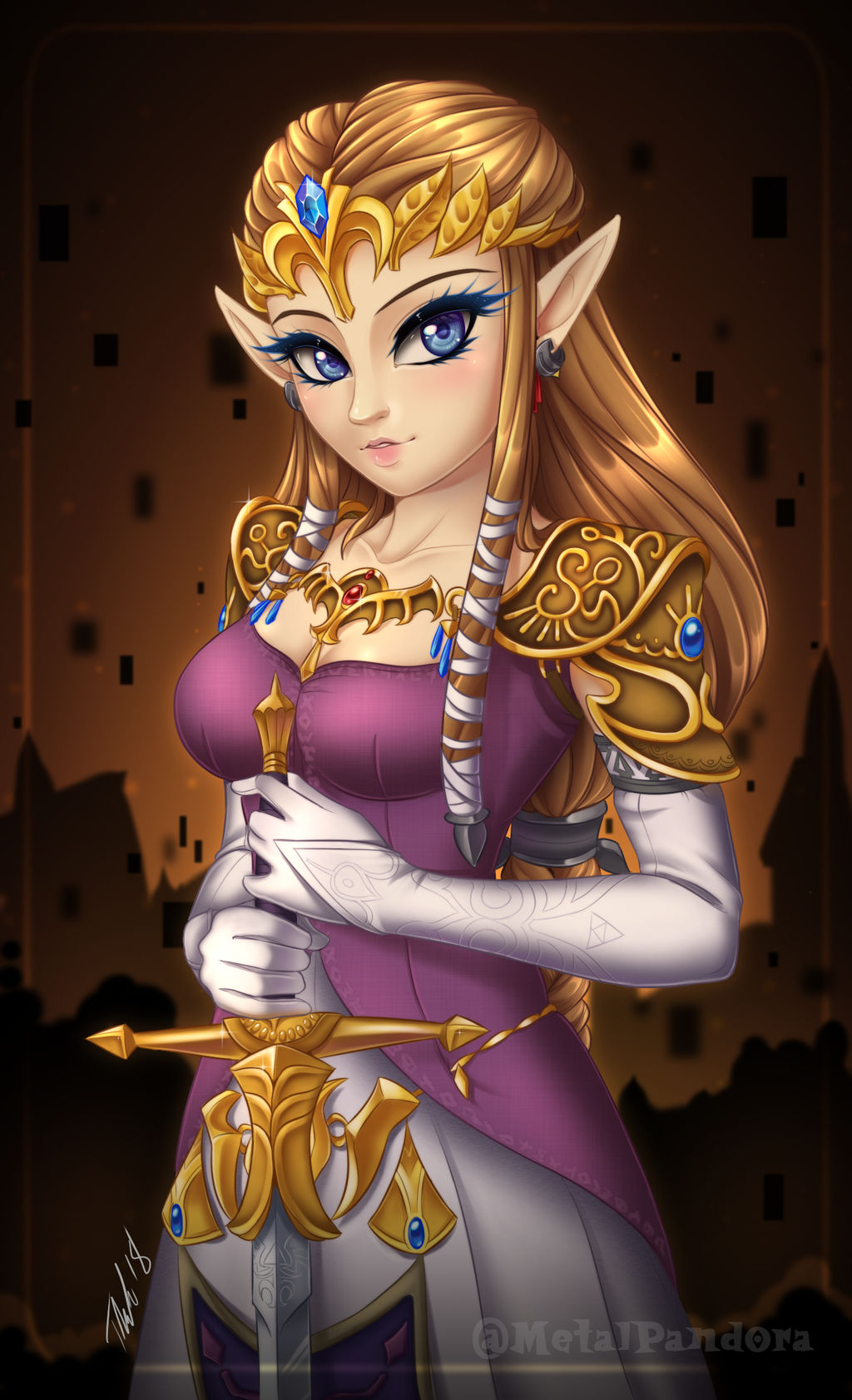 Twilight Princess Zelda by MetalPandora
