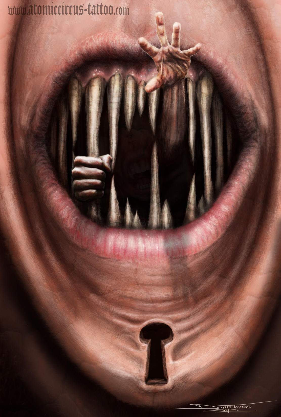 mouth prison by AtomiccircuS
