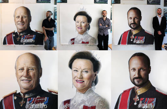 Royal Color Pencil Portraits by AtomiccircuS