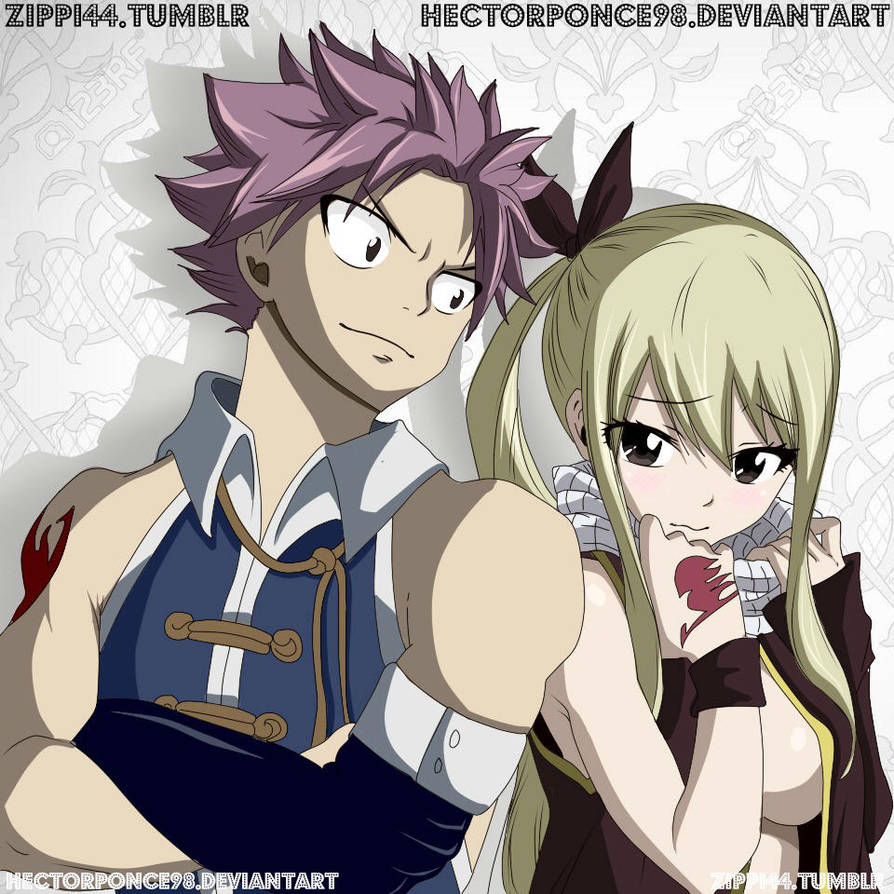 Lucy and Natsu art by Hectorponce98 on DeviantArt