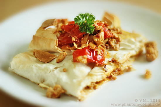 :: Yufka mit Tomaten und Tofu . vegan :: by Phantom-of-light
