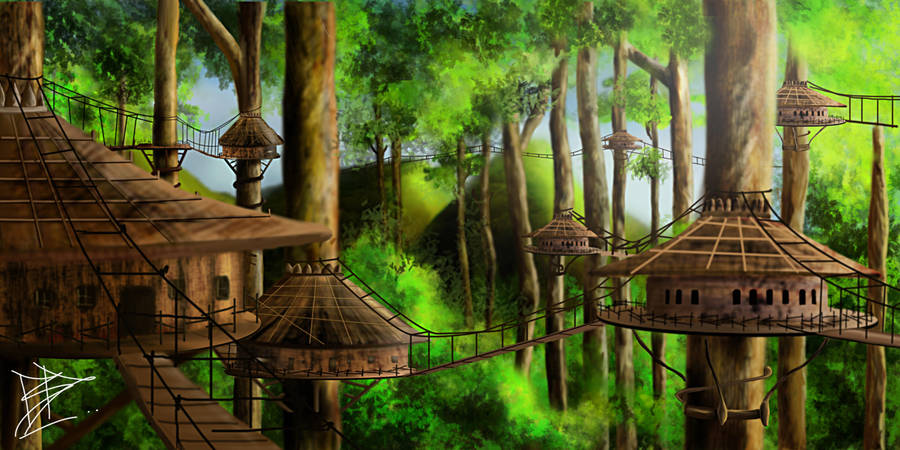 Tree City by bhaskar655