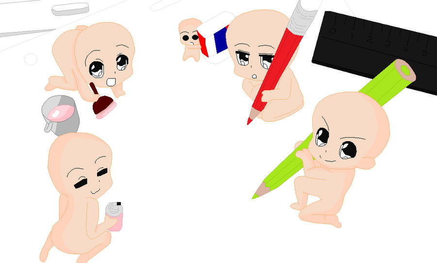 base chibi group draw with us by khl1 on DeviantArt