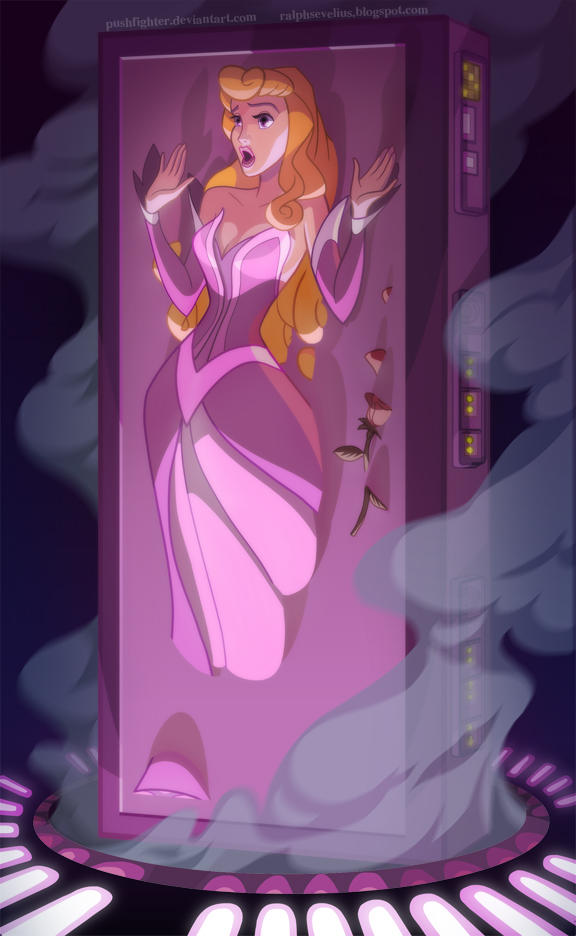 Carbonite frozen Aurora by pushfighter