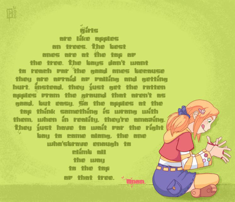 Girls are like apples... by tammytee