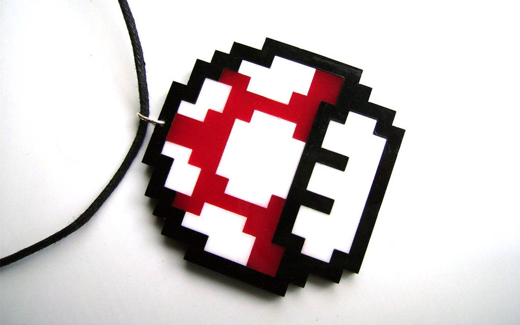 8-Bit Mushroom by Alecat