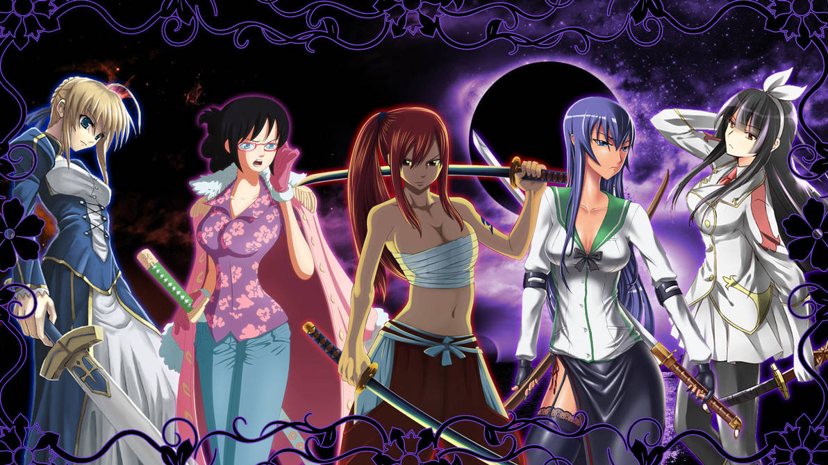 Anime Female Samurai Wallpaper By Fireandrew On Deviantart