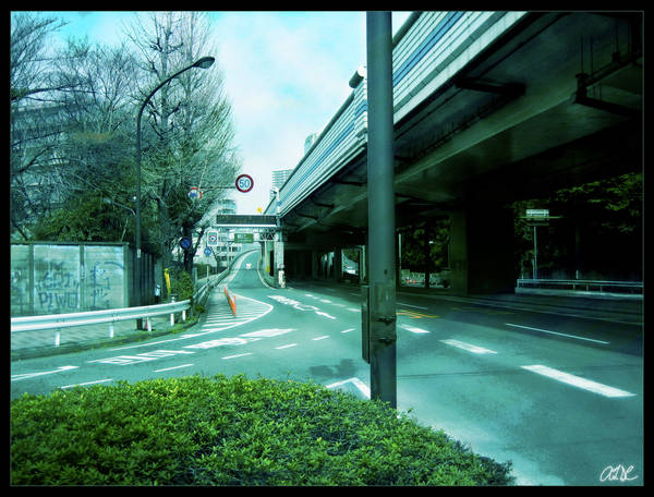 Surreal Urban Japan by AdamTSC