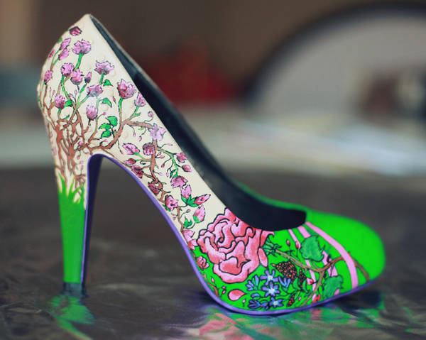 Vintage roses High Heels by AlexandraSophie