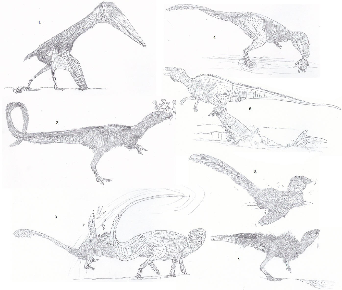 Uncommon Scenes in Paleo-Art by Tomozaurus