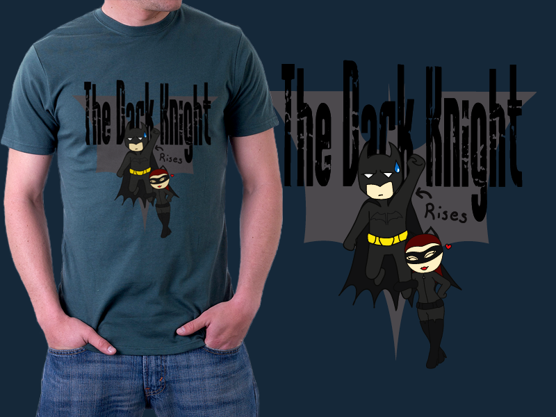 Batman - Dark Knight Rises t-shirt design by GuldeDK