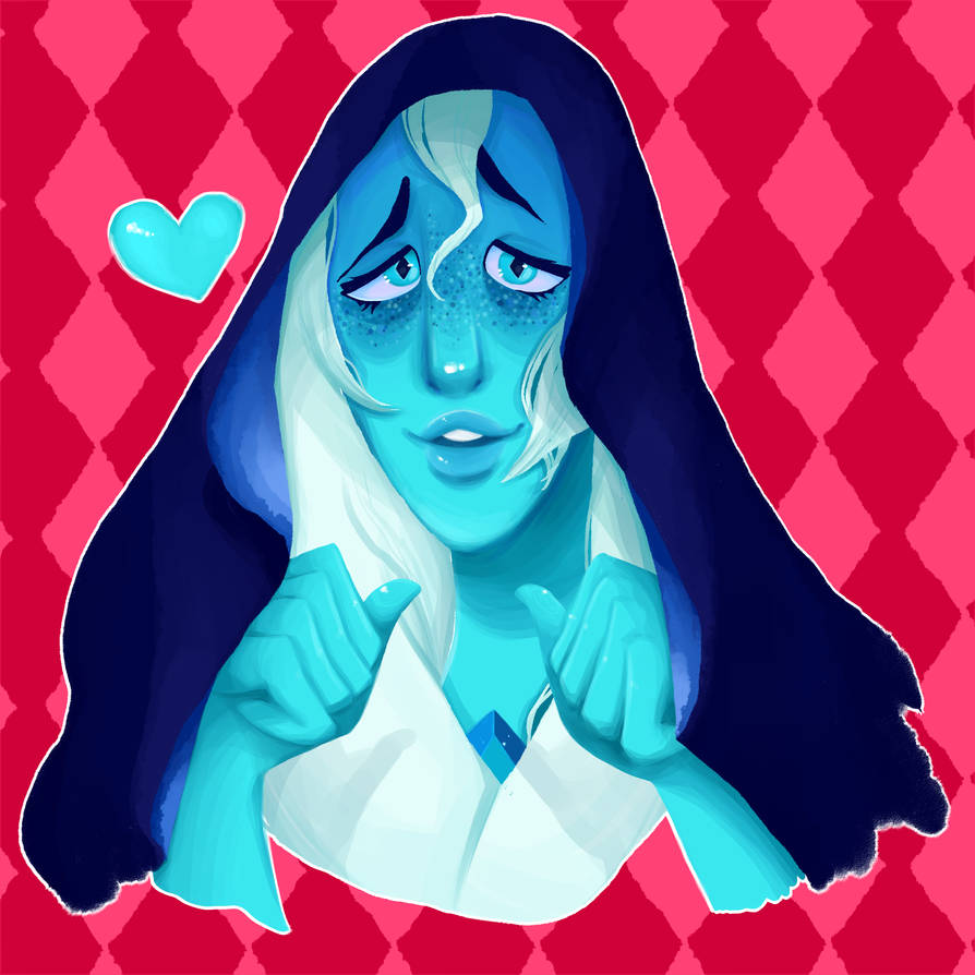 WE NEED MORE BLUE DIAMOND SMILING ART! HERE IS TO FULFILL YOUR NON-DEPRESSING BLUE DIAMOND NEEDS! Kawaii! You can get this design on RedBubble: www.redbubble.com/people/kenne… COMMISSIO...
