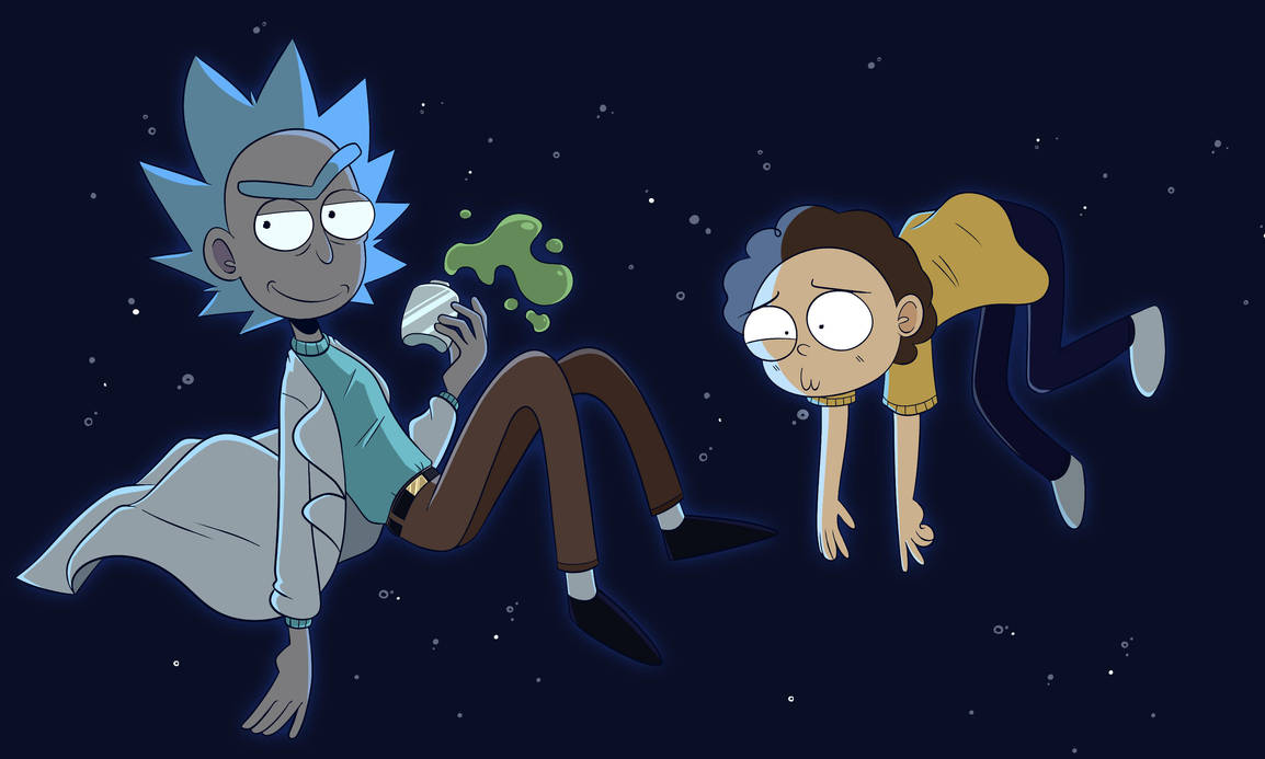 Rick and Morty by ecokitty